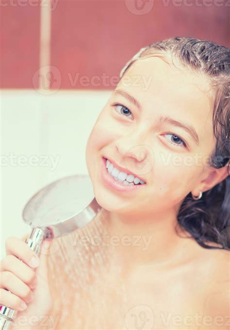 teenagers in shower